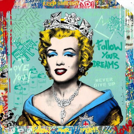 Mr. Brainwash, ‘Queen Marilyn - Blue’, 2023