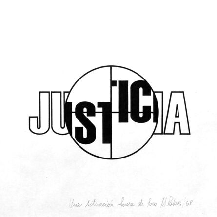 Margarita Paksa, ‘Justicia. de la serie Fuera de foco’, 1968