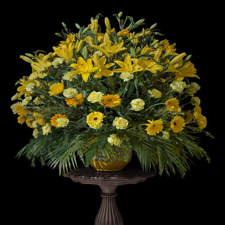 T.M. Glass, ‘Jaipur Wedding Bouquet with Lilies, Marigolds, and Carnations’, 2018