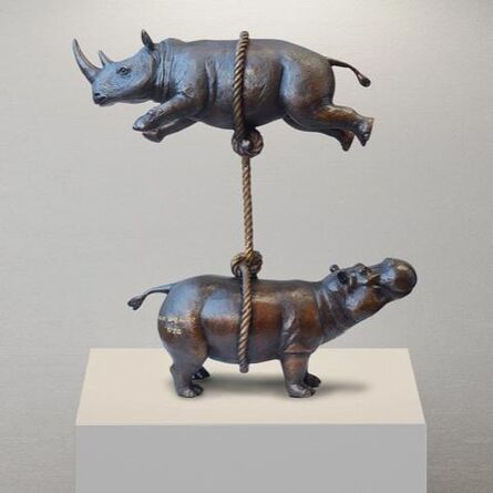 Gillie and Marc Schattner, ‘Hippo and Rhino Support Each Other ’, 2022