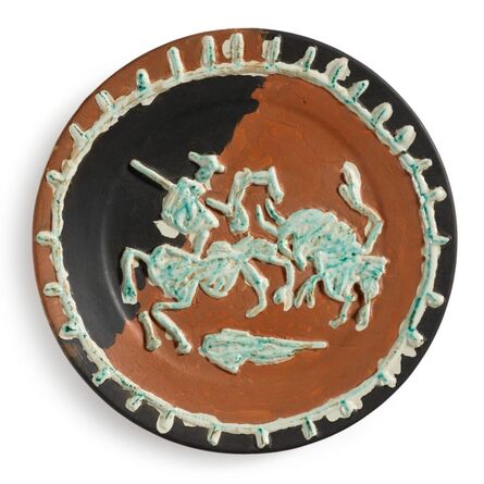 Pablo Picasso, ‘Pablo Picasso Ceramic Plate 'Picador et taureau' Ramié 439’, 1959