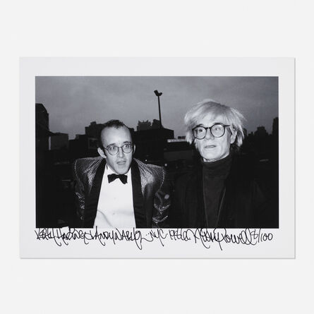 Ricky Powell, ‘Keith Haring & Andy Warhol, NYC’, 1986