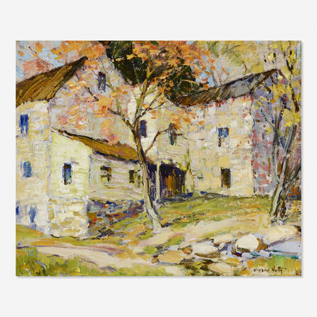 Alfred Hutty, ‘Untitled (stone house)’