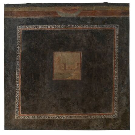 ‘Fragment of a wall with harbor scene, Roman’, 30-79 A.D.