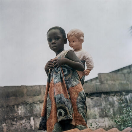James Barnor, ‘Young girl with a doll, Kokomlemle, Accra, c. 1972’, ca. 1972
