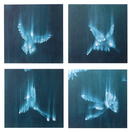 Ross Bleckner, ‘Falling Birds (Set of four)’, 2002