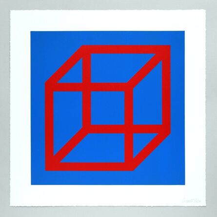 Sol LeWitt, ‘Open Cube in Color on Color Plate 02’, 2003