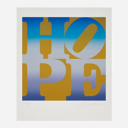 Robert Indiana, ‘Winter (from the Four Seasons of Hope (Gold) portfolio)’, 2012