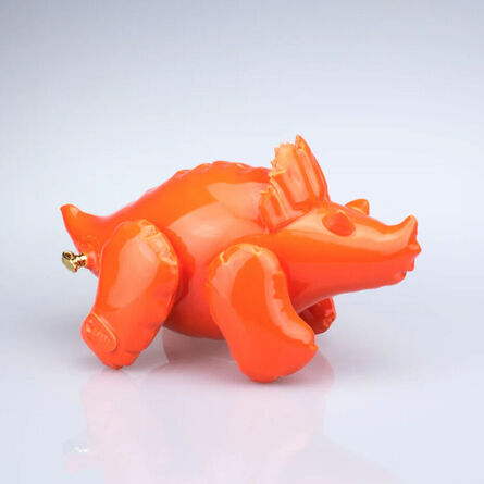 Brett Kern, ‘Small Inflatable Triceratops Orange’, 2022