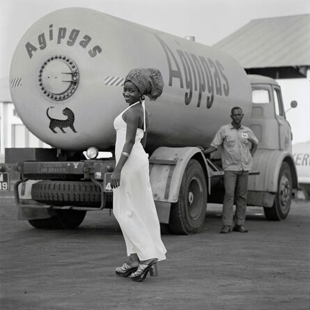 James Barnor, ‘Model with Tank and Driver’, 1974
