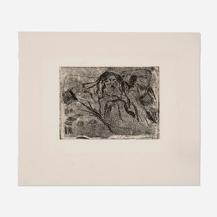 Edvard Munch, ‘Kvinne som gjesper’, c. 1916