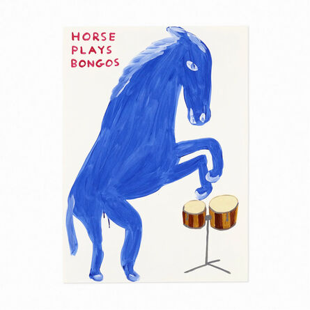 David Shrigley, ‘Horse Plays Bongos’, 2021