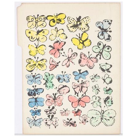 Andy Warhol, ‘Happy Butterfly Days’, 1956