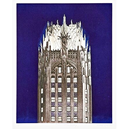 Richard Haas, ‘General Electric (GE) Building, Manhattan, NYC (Blue)’, 2005