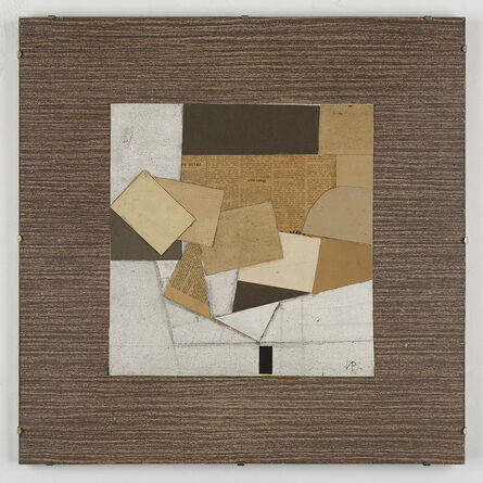Victor Pasmore, ‘Abstract in White, Black, Brown and Ochre’, 1950
