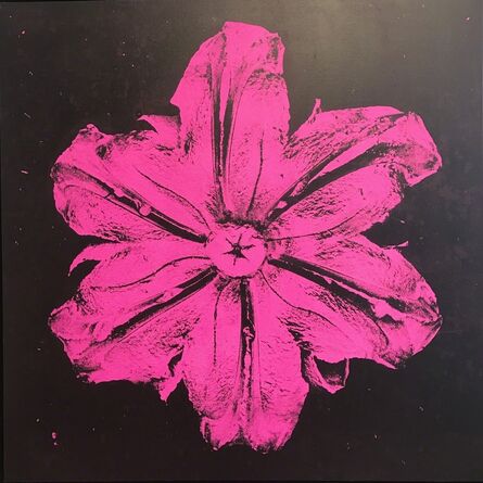 Rubem Robierb, ‘Power Flower N-3 (Pink on black)’, 2016