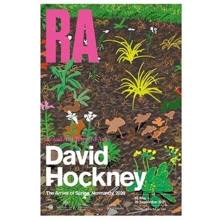 David Hockney, ‘David Hockney The Arrival of Spring Exhibition Poster No 186, Royal Academy, London, SUMMER SALE TAKE 10% OFF IN MAKE OFFER, FREE DOMESTIC SHIPPING’, 2020