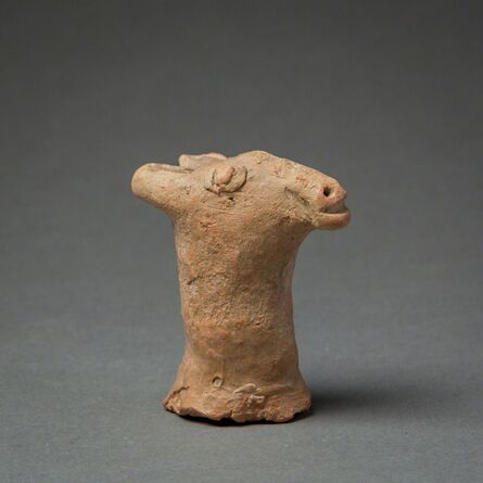 Unknown Bactrian, ‘Terracotta Zoomorphic Head’, 1500 BC to 500 BC