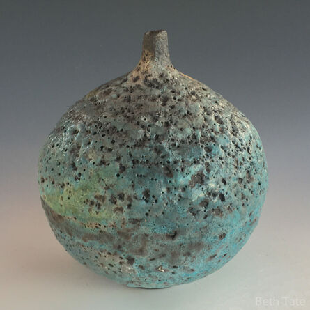 Beth Tate, ‘SOLD  Turquoise Crater Vase’, 2019