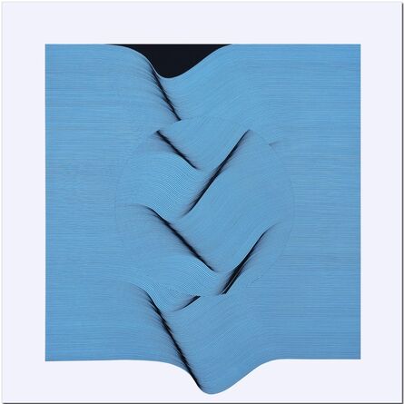 Roberto lucchetta, ‘Light blue surface - geometric abstract painting’, 2020