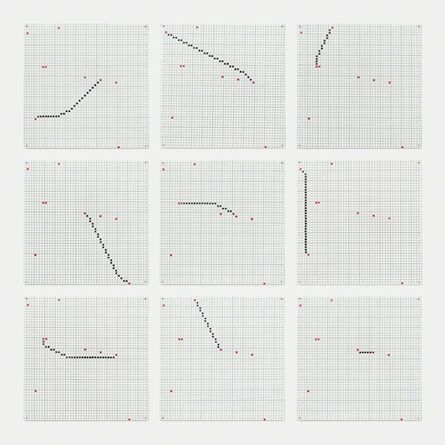 Jennifer Losch Bartlett, ‘One Line (Connecting any Two of Nine Points)’, 1972