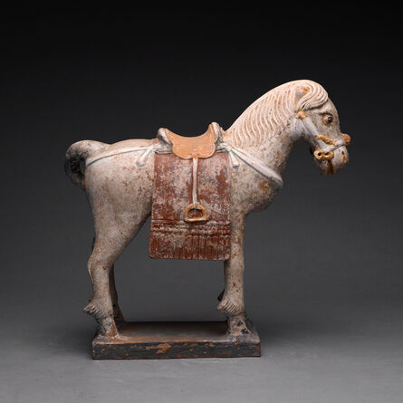 Ming Dynasty, ‘Ming Gilt Polychrome Terracotta Sculpture of a Horse’, 1368-1644