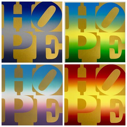 Robert Indiana, ‘Four Seasons of HOPE, Gold Portfolio’, 2012