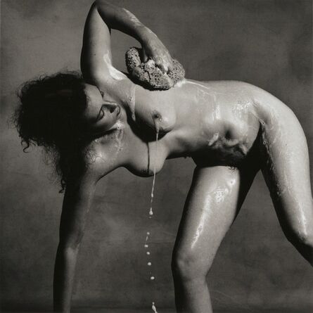 Irving Penn, ‘Bathing Nude: Soap falling from breast, New York’, 1978