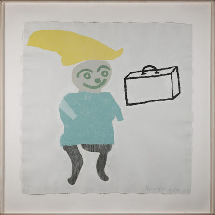Donald Baechler, ‘Girl with Suitcase’, 1988