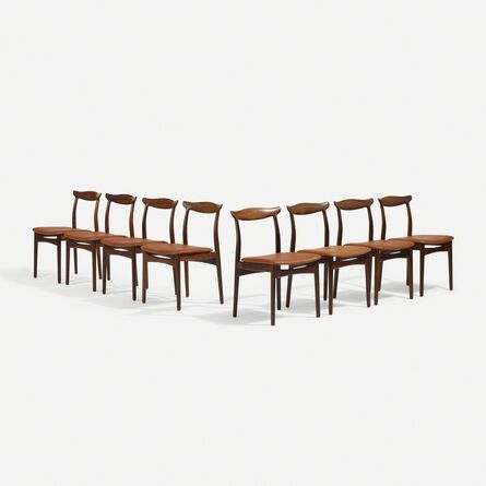Erik Wörts, ‘dining chairs, set of eight’, c. 1940