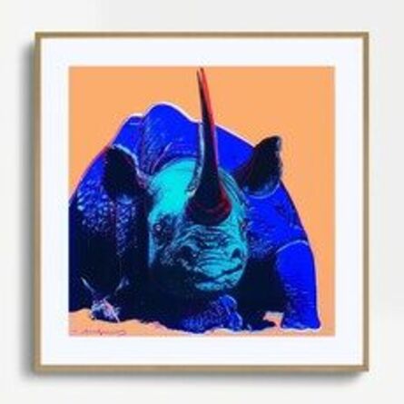 Andy Warhol, ‘Black Rhinoceros’, 1983