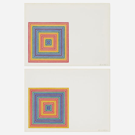 Frank Stella, ‘Cipango; Louisiana Lottery Co. (two works from the Multicolored Squares I series)’, 1972