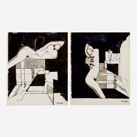 Nick de Angelis, ‘Abstract Nude (two works)’