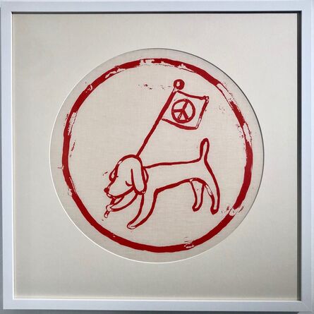Yoshitomo Nara, ‘Peace Dog (Red)’, 2022
