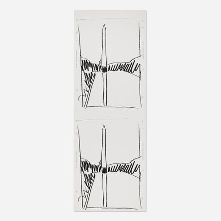 Andy Warhol, ‘Washington Monument (uncut sheet of two)’, 1974