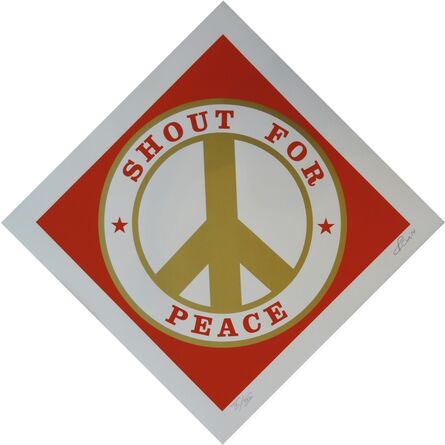 Robert Indiana, ‘Shout for Peace (Red/Gold)’, 2014