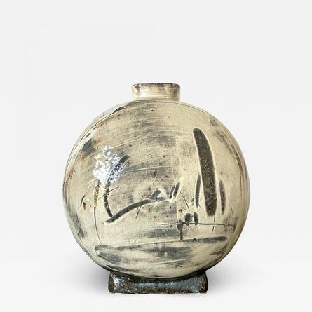 Kang Hyo Lee, ‘Ceramic Buncheong Moon Flask ’, ca. 2008