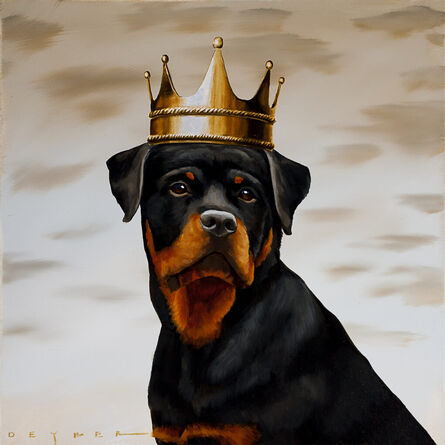 Robert Deyber, ‘Paw Prince II (Rottweiler Portrait)’, 2021