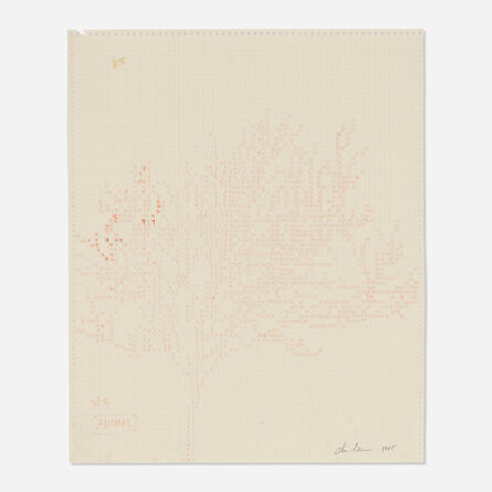 Charles Gaines, ‘Animal # 4 (Working Drawing for Numbers and Trees)’, 1985