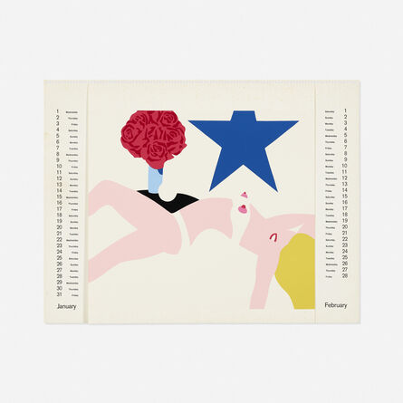Tom Wesselmann, ‘Great American Nude (from Banner, Multiples Calendar 1968)’, 1968