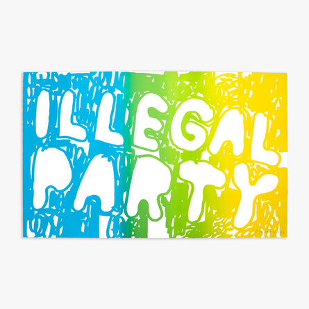 Stefan Marx, ‘ILLEGAL PARTY (LIGHT BLUE, GREEN & YELLOW)’, 2021