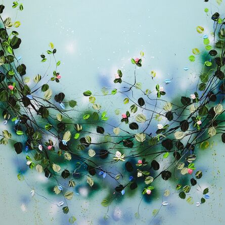 Anastassia Skopp, ‘"Flower Swing" floral large textured painting’, 2023