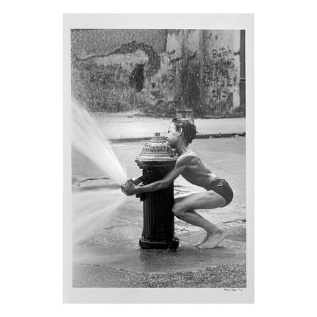 Martha Cooper, ‘Boy Directing Hydrant Spray with Open-Ended Tin Can, Lower East Side, New York, NY’, 1978-79