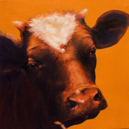 Edie Nadelhaft, ‘Bovine Portrait #FF9933 (Tangerine Dream)’, 2003