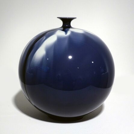 Tokuda Yasokichi IV, ‘Jar - Blue Diamond Flower 02’, 2010
