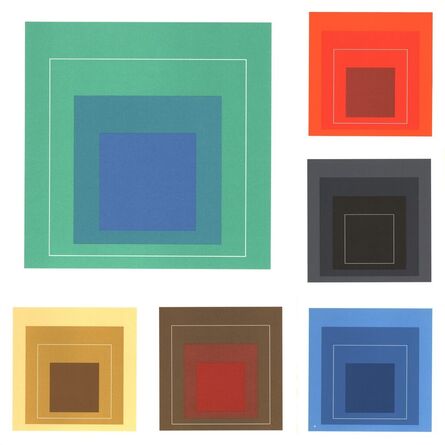 Josef Albers, ‘Josef Albers White Line Squares (set of 6 lithographic sheets)’, 1966