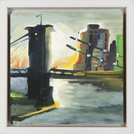 Melissa Brown, ‘View from Manhattan Bridge (study for commute)’, 2020