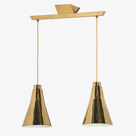 Paavo Tynell, ‘Two-pendant fixture/chandelier, Finland’