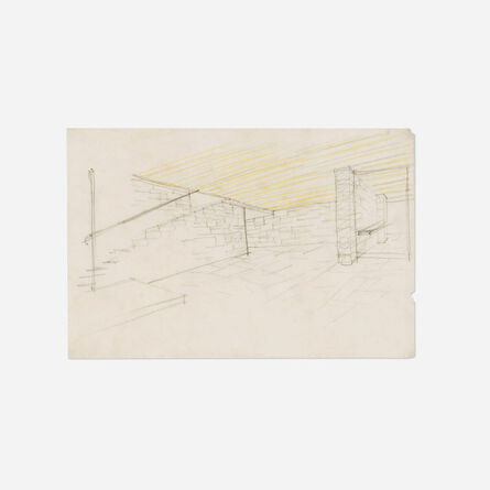 Ludwig Mies van der Rohe, ‘Sketch for the Resor House interior, Jackson Hole, Wyoming’, 1934
