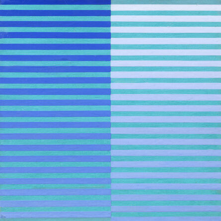 Dadamaino, ‘Ricerca del colore. Blu su celeste’, 1966-1968